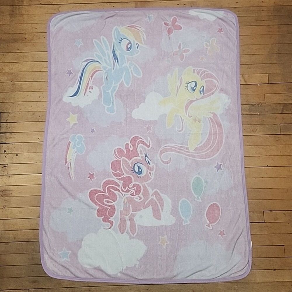 Blanket My Little Pony Fleece Throw 60”X44” Pink RARE FIND 2019 Official Hasbro